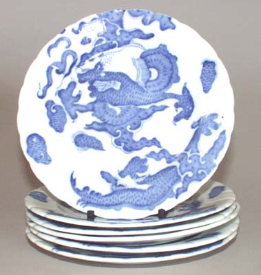 Plates Set of Six c1930s